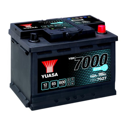 Yuasa car battery ybx7027 - battery, 12v