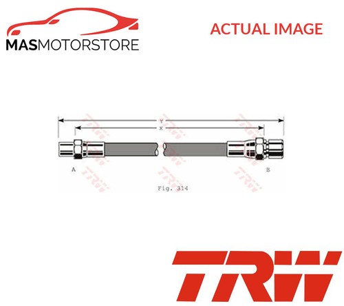 Brake hose line pipe front - line,
