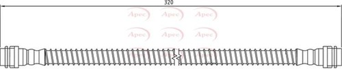 Apec brake hose front - brake,
