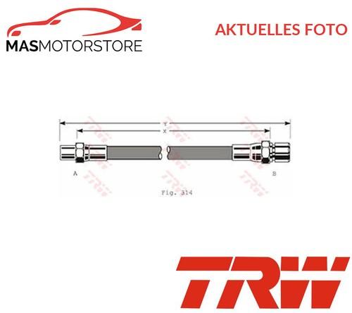 Brake hose - , front