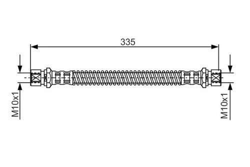 Flexible brake hose 987 - 987, 481