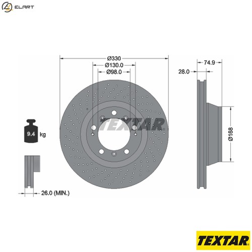 Brake disc 92218905 - 2x,